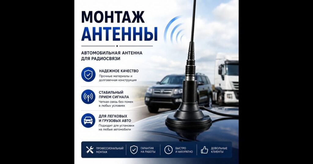 Монтаж антенны