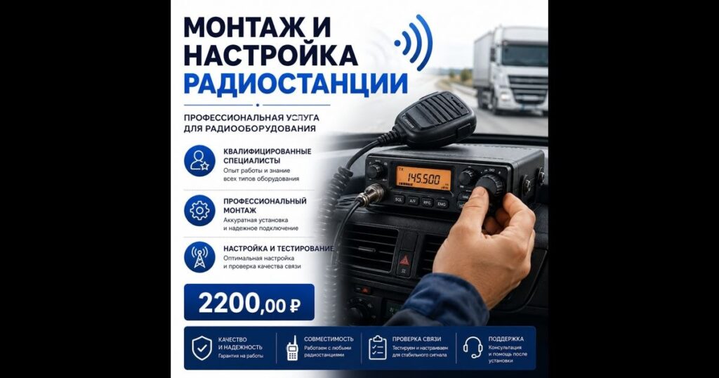 Монтаж и настройка радиостанции